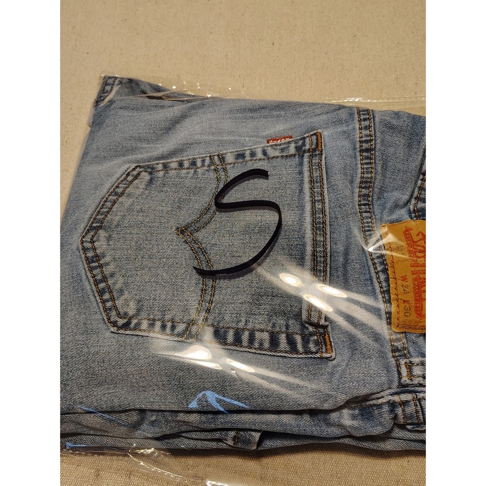 Levis 514‎ Straight Fit Mens Jeans Light Wash Denim W34 L30 Blue 00514-0986 S - Picture 8 of 8